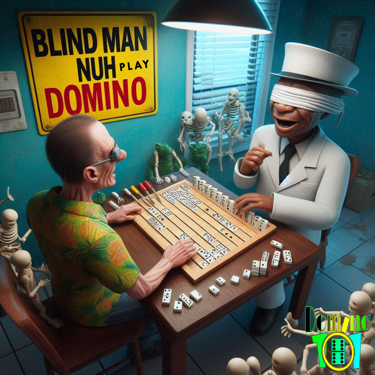 Blind man nuh play Domino! - Domino101 Blog - Domino Quotes